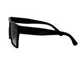 Unisex Black Retro Square Sunglass