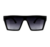 Unisex Black Retro Square Sunglass